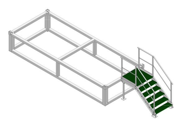 Container Unterkonstruktion